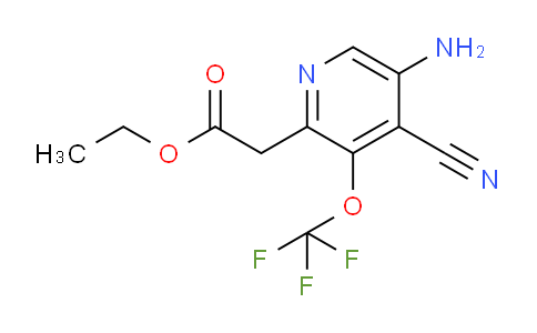 AM18726 | 1804571-14-9 | Ethyl 5-amino-4-cyano-3-(trifluoromethoxy)pyridine-2-acetate