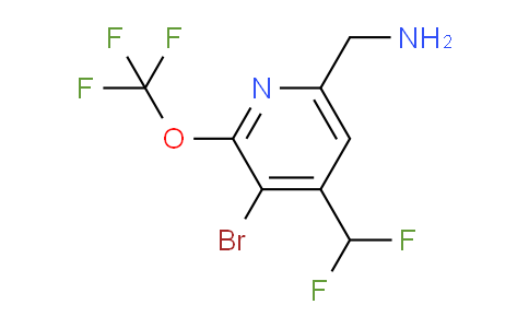 AM187304 | 1804656-16-3 | 6-(Aminomethyl)-3-bromo-4-(difluoromethyl)-2-(trifluoromethoxy)pyridine
