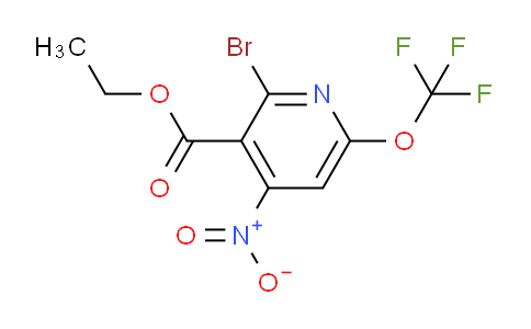 Ethyl 2-bromo-4-nitro-6-(trifluoromethoxy)pyridine-3-carboxylate