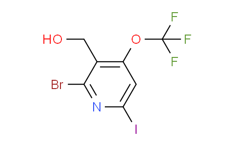 2-Bromo-6-iodo-4-(trifluoromethoxy)pyridine-3-methanol