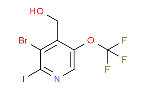 3-Bromo-2-iodo-5-(trifluoromethoxy)pyridine-4-methanol