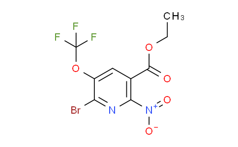 Ethyl 2-bromo-6-nitro-3-(trifluoromethoxy)pyridine-5-carboxylate