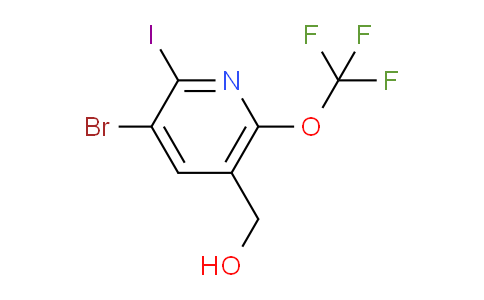 3-Bromo-2-iodo-6-(trifluoromethoxy)pyridine-5-methanol