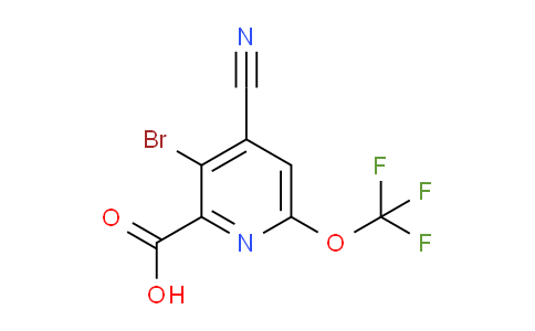 3-Bromo-4-cyano-6-(trifluoromethoxy)pyridine-2-carboxylic acid