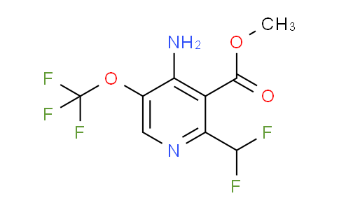 Methyl 4-amino-2-(difluoromethyl)-5-(trifluoromethoxy)pyridine-3-carboxylate