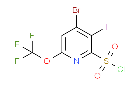 4-Bromo-3-iodo-6-(trifluoromethoxy)pyridine-2-sulfonyl chloride
