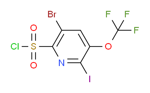 5-Bromo-2-iodo-3-(trifluoromethoxy)pyridine-6-sulfonyl chloride