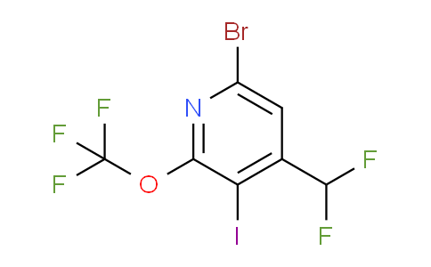 6-Bromo-4-(difluoromethyl)-3-iodo-2-(trifluoromethoxy)pyridine