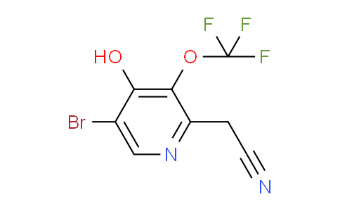 5-Bromo-4-hydroxy-3-(trifluoromethoxy)pyridine-2-acetonitrile