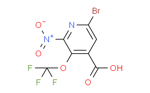 6-Bromo-2-nitro-3-(trifluoromethoxy)pyridine-4-carboxylic acid