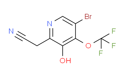 5-Bromo-3-hydroxy-4-(trifluoromethoxy)pyridine-2-acetonitrile