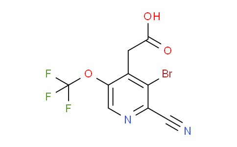 AM187566 | 1804394-42-0 | 3-Bromo-2-cyano-5-(trifluoromethoxy)pyridine-4-acetic acid