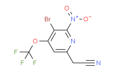 AM187617 | 1804653-21-1 | 3-Bromo-2-nitro-4-(trifluoromethoxy)pyridine-6-acetonitrile