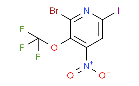 2-Bromo-6-iodo-4-nitro-3-(trifluoromethoxy)pyridine
