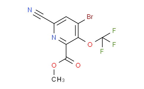 Methyl 4-bromo-6-cyano-3-(trifluoromethoxy)pyridine-2-carboxylate