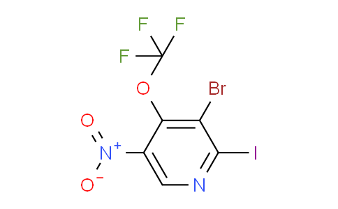 3-Bromo-2-iodo-5-nitro-4-(trifluoromethoxy)pyridine