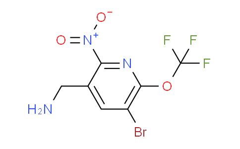 3-(Aminomethyl)-5-bromo-2-nitro-6-(trifluoromethoxy)pyridine