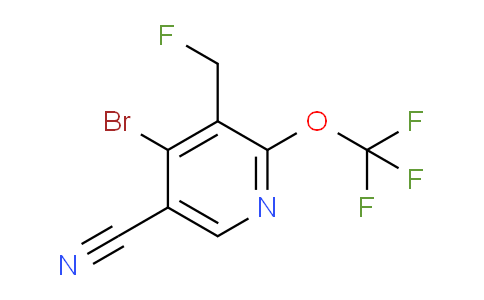 4-Bromo-5-cyano-3-(fluoromethyl)-2-(trifluoromethoxy)pyridine
