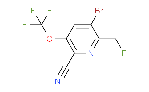 3-Bromo-6-cyano-2-(fluoromethyl)-5-(trifluoromethoxy)pyridine