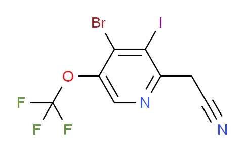 AM187773 | 1804632-78-7 | 4-Bromo-3-iodo-5-(trifluoromethoxy)pyridine-2-acetonitrile