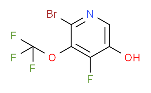 2-Bromo-4-fluoro-5-hydroxy-3-(trifluoromethoxy)pyridine