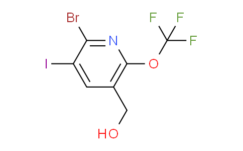 2-Bromo-3-iodo-6-(trifluoromethoxy)pyridine-5-methanol