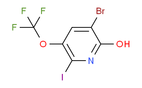 3-Bromo-2-hydroxy-6-iodo-5-(trifluoromethoxy)pyridine