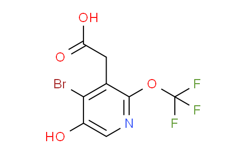 4-Bromo-5-hydroxy-2-(trifluoromethoxy)pyridine-3-acetic acid