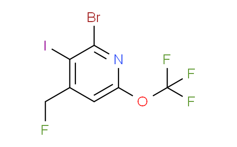 2-Bromo-4-(fluoromethyl)-3-iodo-6-(trifluoromethoxy)pyridine