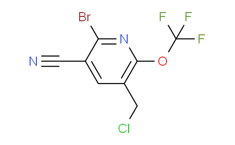 2-Bromo-5-(chloromethyl)-3-cyano-6-(trifluoromethoxy)pyridine
