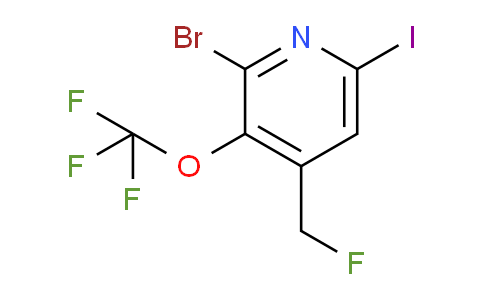2-Bromo-4-(fluoromethyl)-6-iodo-3-(trifluoromethoxy)pyridine