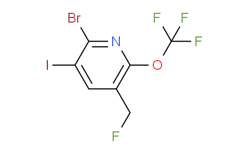 2-Bromo-5-(fluoromethyl)-3-iodo-6-(trifluoromethoxy)pyridine