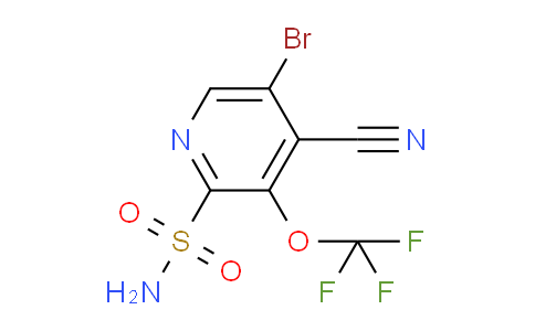 5-Bromo-4-cyano-3-(trifluoromethoxy)pyridine-2-sulfonamide