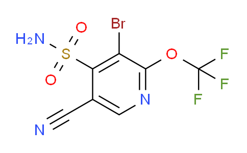 3-Bromo-5-cyano-2-(trifluoromethoxy)pyridine-4-sulfonamide