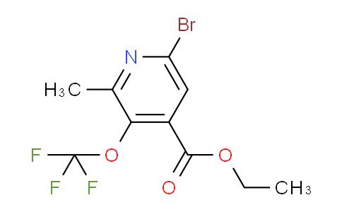 Ethyl 6-bromo-2-methyl-3-(trifluoromethoxy)pyridine-4-carboxylate
