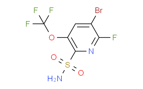 3-Bromo-2-fluoro-5-(trifluoromethoxy)pyridine-6-sulfonamide