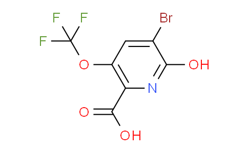 3-Bromo-2-hydroxy-5-(trifluoromethoxy)pyridine-6-carboxylic acid