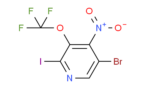 5-Bromo-2-iodo-4-nitro-3-(trifluoromethoxy)pyridine