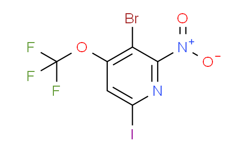 3-Bromo-6-iodo-2-nitro-4-(trifluoromethoxy)pyridine