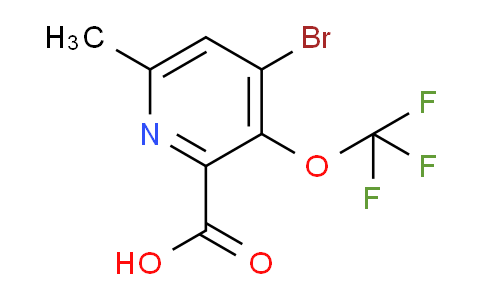 AM187912 | 1803614-12-1 | 4-Bromo-6-methyl-3-(trifluoromethoxy)pyridine-2-carboxylic acid