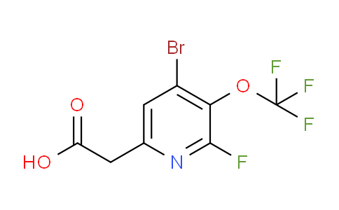 4-Bromo-2-fluoro-3-(trifluoromethoxy)pyridine-6-acetic acid