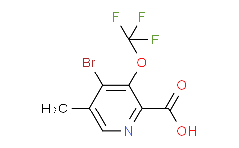 4-Bromo-5-methyl-3-(trifluoromethoxy)pyridine-2-carboxylic acid
