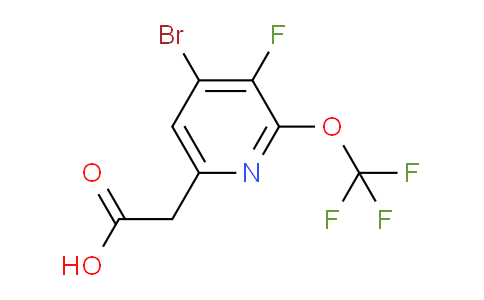 4-Bromo-3-fluoro-2-(trifluoromethoxy)pyridine-6-acetic acid