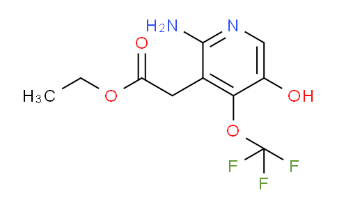Ethyl 2-amino-5-hydroxy-4-(trifluoromethoxy)pyridine-3-acetate