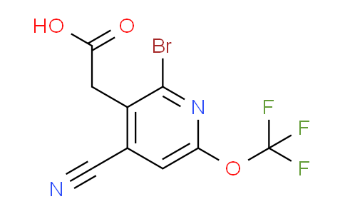 2-Bromo-4-cyano-6-(trifluoromethoxy)pyridine-3-acetic acid