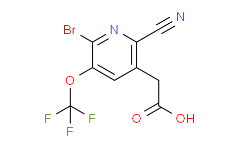 2-Bromo-6-cyano-3-(trifluoromethoxy)pyridine-5-acetic acid