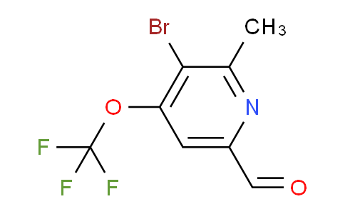 3-Bromo-2-methyl-4-(trifluoromethoxy)pyridine-6-carboxaldehyde