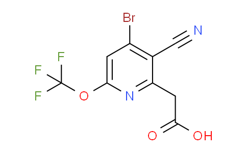 AM188010 | 1804575-21-0 | 4-Bromo-3-cyano-6-(trifluoromethoxy)pyridine-2-acetic acid