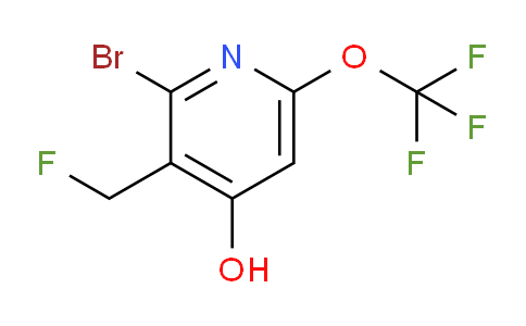 2-Bromo-3-(fluoromethyl)-4-hydroxy-6-(trifluoromethoxy)pyridine