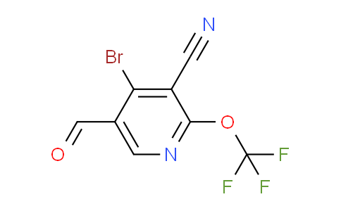 4-Bromo-3-cyano-2-(trifluoromethoxy)pyridine-5-carboxaldehyde